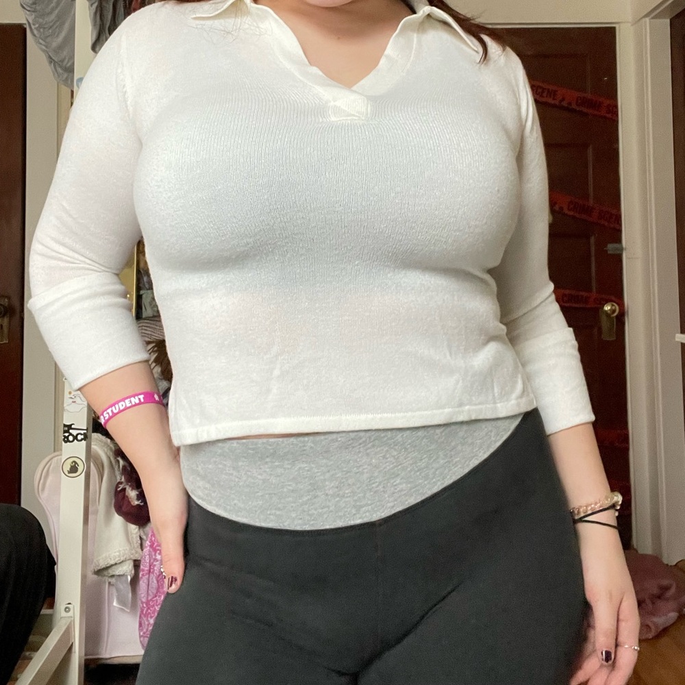 White long sleeve t